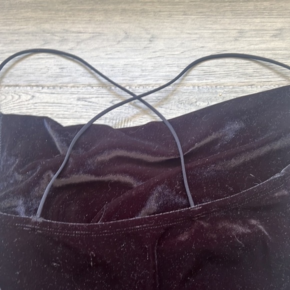 Abercrombie & Fitch | Black velvet cowl neck bodysuit - Picture 13 of 13